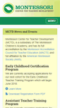 Mobile Screenshot of montessoricenterforteacherdevelopment.com