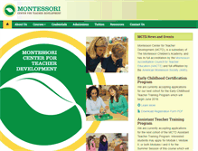 Tablet Screenshot of montessoricenterforteacherdevelopment.com